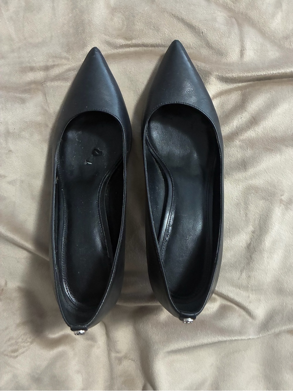 Michael Kors Black Pointed-Toe Heels